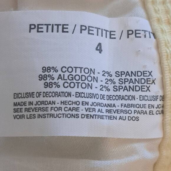 Gloria‎ Vanderbilt High-rise All Around Slimming Capri Jeans Yellow Size 4 - Picture 7 of 7